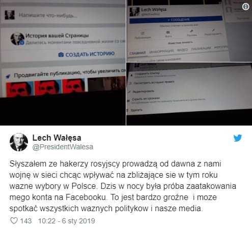 Ktoś zaatakował konto Wałęsy! Prezydent wskazał winnych