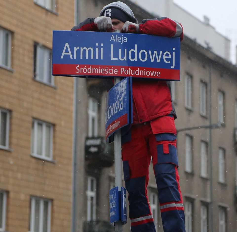 Koniec ulicy Lecha Kaczyńskiego
