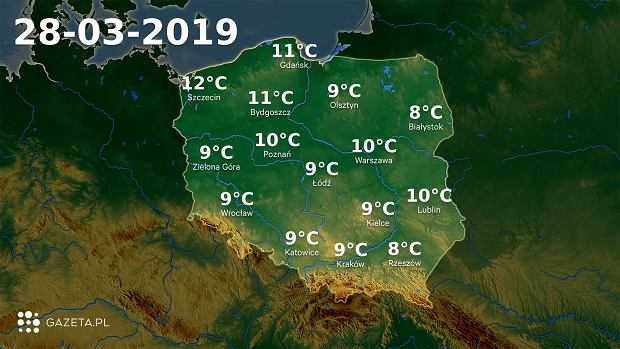 Meteorolodzy zapowiadają opady deszczu na wschodzie i południu Polski