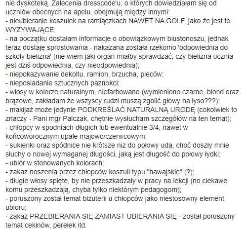 Uczniowie liceum w Rzeszowie protestują. Słowa dyrekcji wywołały prawdziwą burzę w sieci