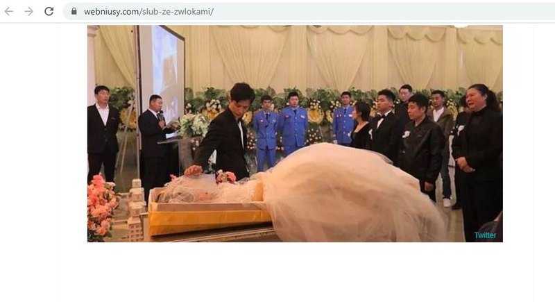 35-latek ożenił się ze zwłokami ukochanej. Zdjęcia ze ślubu mrożą krew w żyłach