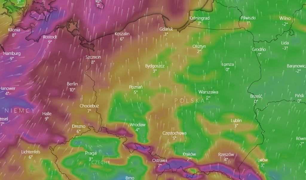 Pogoda. IMGW ostrzega przed silnym wiatrem na południu Polski. W porywach nawet do 80 km/h