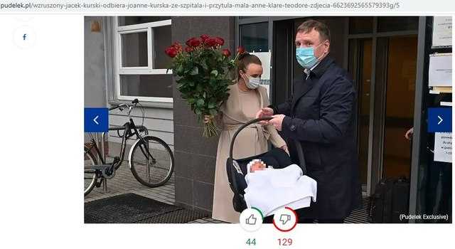 Jacek Kurski odebrał ze szpitala żonę i córeczkę. Nie zapomniał o prezencie dla ukochanej