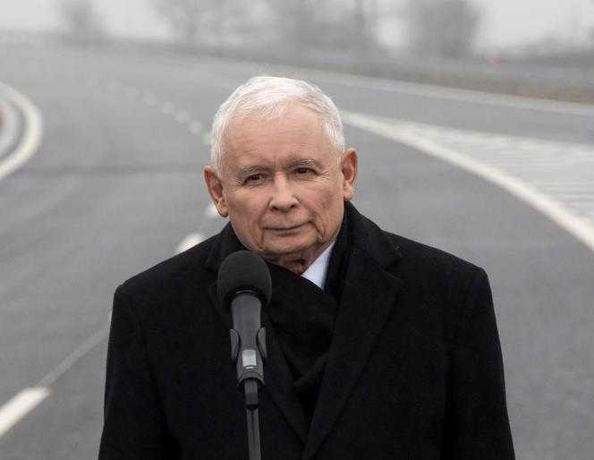 Jarosław Kaczyński otworzył drogę noszącą jego nazwisko