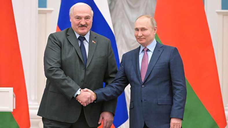 Łukaszenka i Putin odbyli rozmowę telefoniczną. Dyskutowali o Ukrainie
