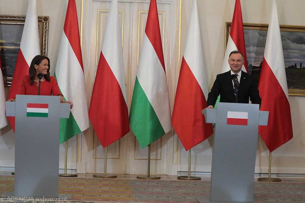 Duda po spotkaniu z prezydentką Węgier. Mówił o podobieństwie wartości
