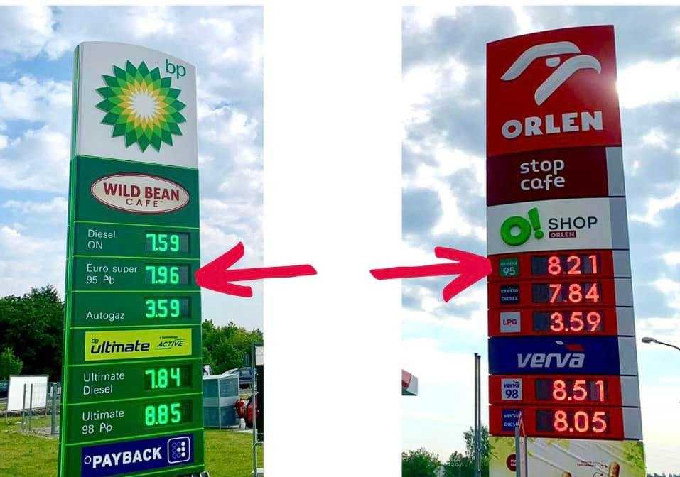 Dwie stacje benzynowe w Lublinie. „Zobaczcie jak państwowa spółka nas łupi”