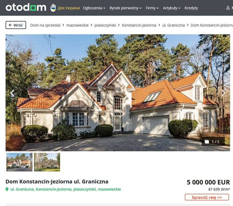 Tomasz Lis już sprzedał swój wielki dom w Konstancinie. Nie dostał za niego 5 milionów euro. "Cena kompletnie z sufitu"