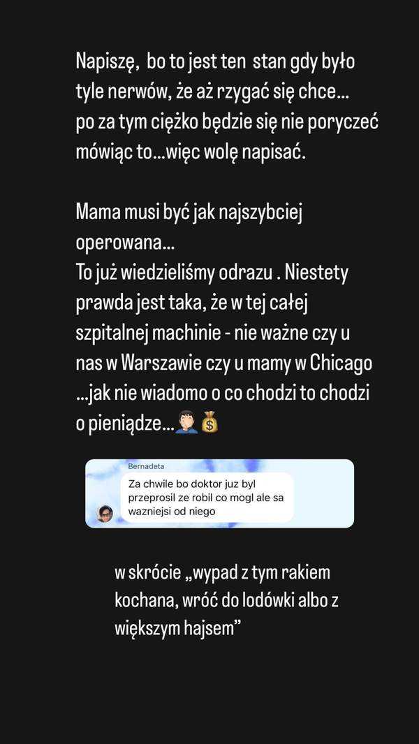 Mama Qczaja wymaga natychmiastowej operacji. Jednak w szpitalu nie potraktowano jej najlepiej…