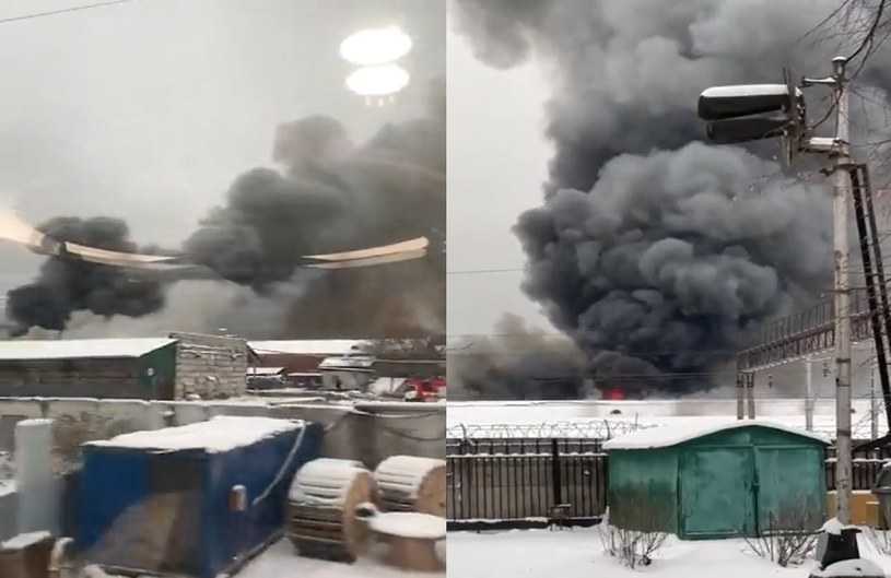 Rosyjskie media: Pożar w centrum Moskwy. Płonie magazyn