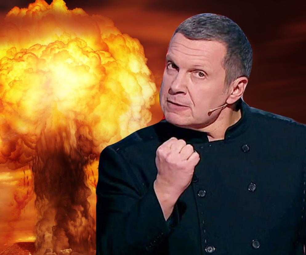 "Zrzucić bombę atomową na granicy z Polską"! Propagandysta Putina szaleje